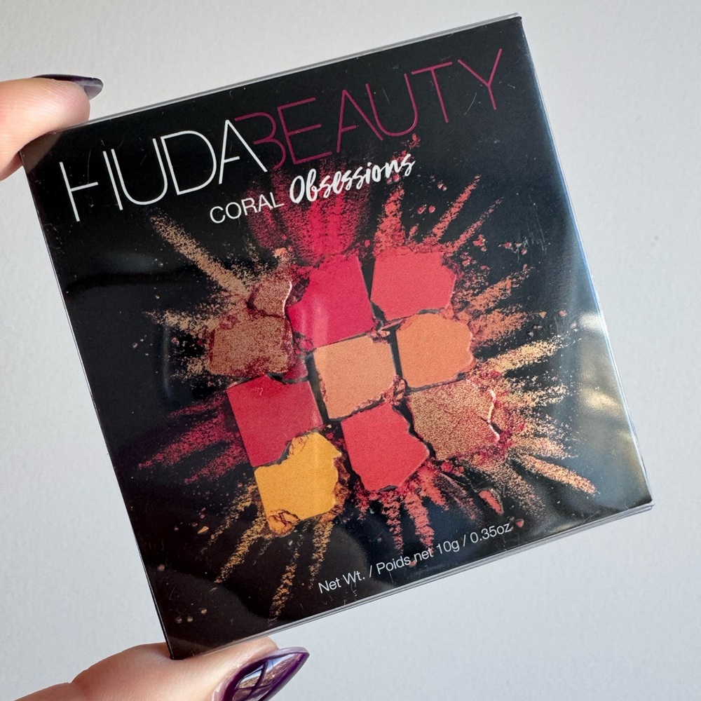 🆕 Huda Beauty Coral Obsessions Eyeshadow Palette BNIB